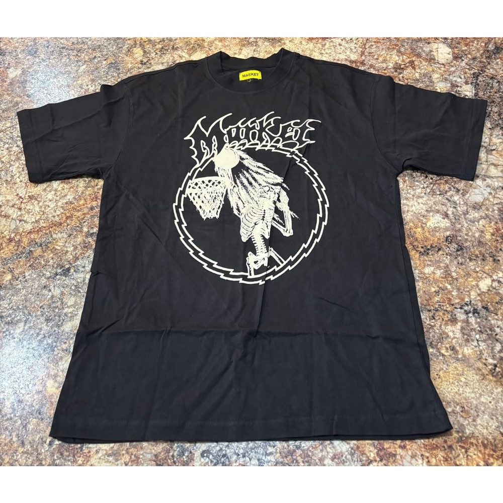 MARKET (Chinatown Market) Skeleton Hoop Graphic T-Shirt